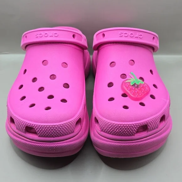 Crocs Classic Bae Platform Clogs Women's Sz 8 Pink Shoes Iconic Comfort Sandals - Picture 5 of 12